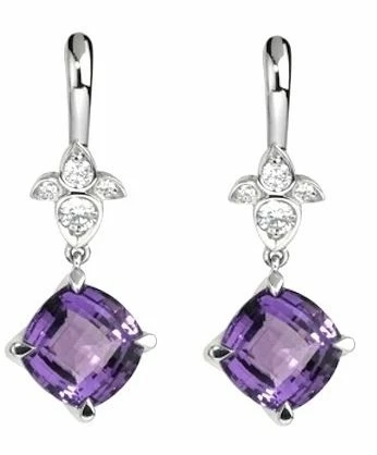 Cartier INDIAN MYSTERIES AMETHYST & DIAMOND EARRINGS Cartier