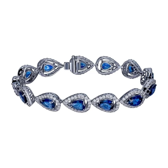 SAPPHIRE 15.90 СТ & DIAMOND 4.14 СТ BRACELET