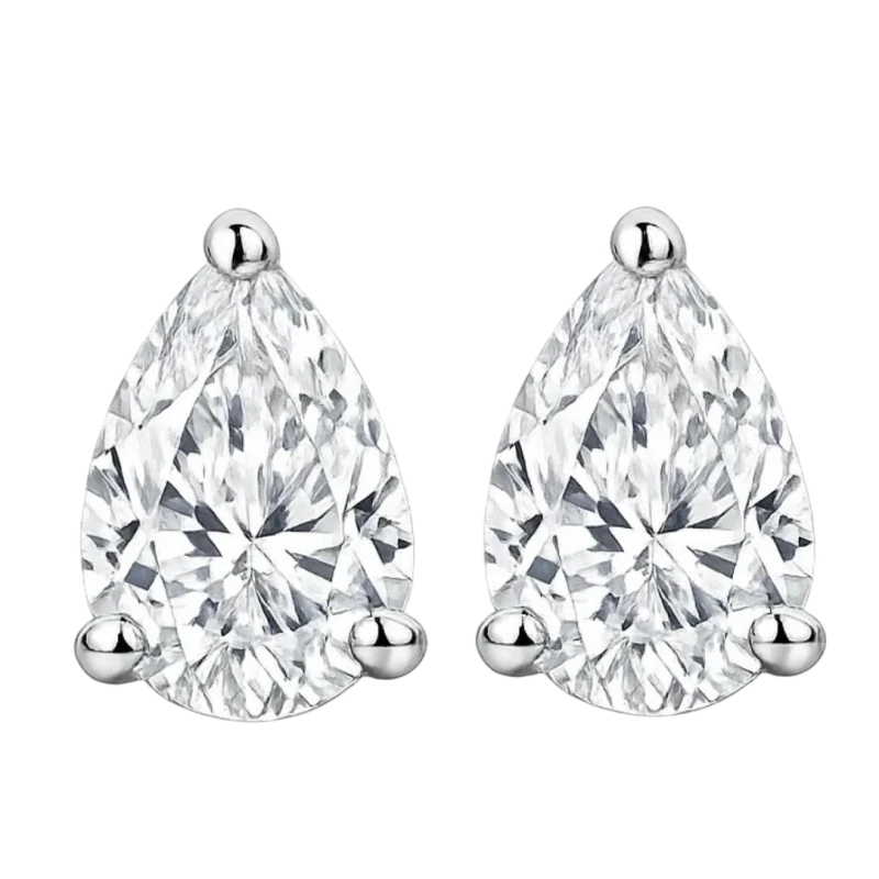 PEAR CUT DIAMOND 1.00-1.01 CT F/VS1 EARRINGS (GIA)