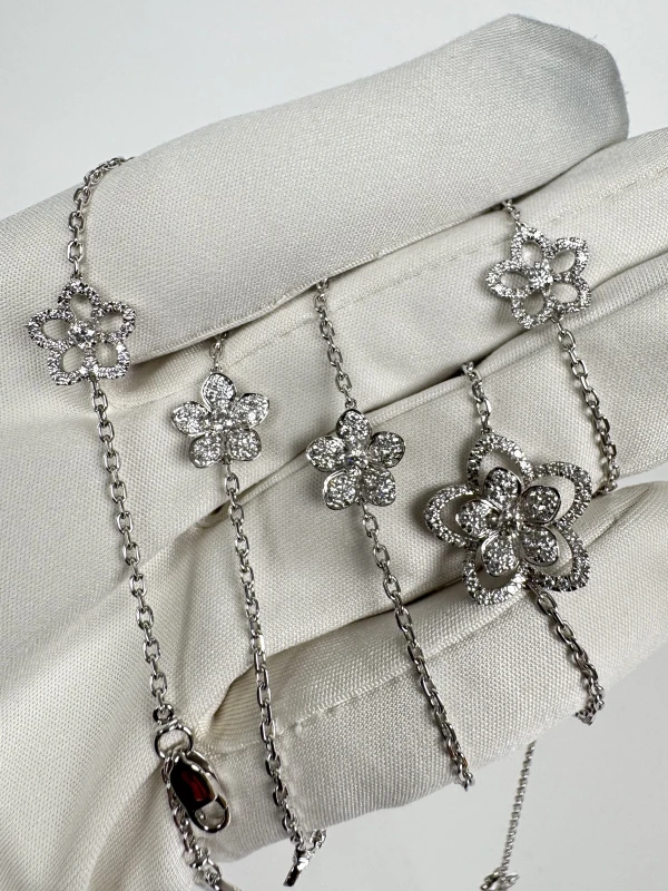 Graff Wild Flower Diamond Sautoir Necklace RGN718 7