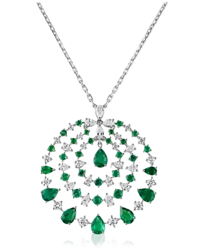 EMERALD & DIAMOND NECKLACE