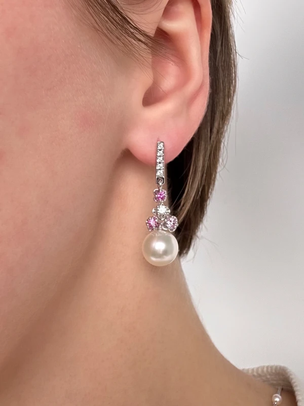 Мikimoto  PEARL DIAMOND & SAPPHIRE SET PEH7030NSW/PPH7129NSW 4