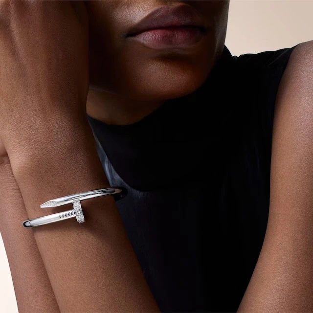 Cartier Juste un Clou bracelet, large model, diamonds (SIZE 17) N6721617 2
