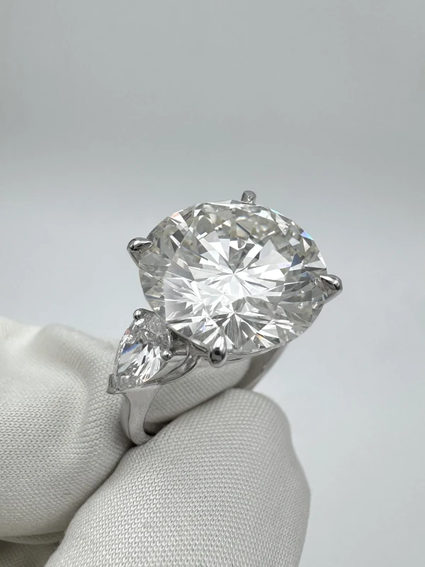 Earrings without a brand ROUND DIAMOND 11.05 CT RING (GIA) 081-NN11.05 4