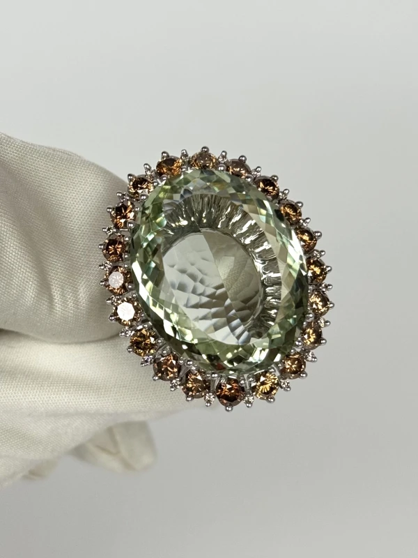 RalfDiamonds КОЛЬЦО LIMITED EDITION ПРАЗИОЛИТ 39.7 CT Ralf Diamonds Limited Edition 3