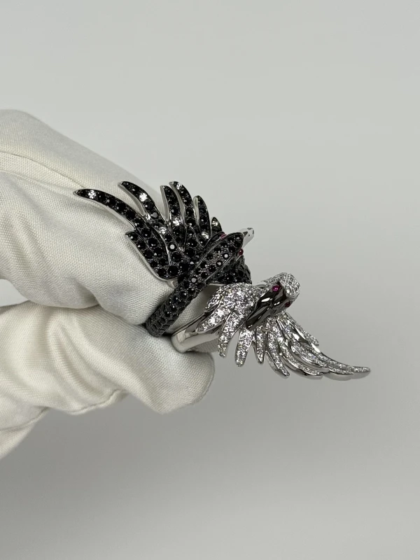 Boucheron CYPRIS, THE SWAN RINGS DIAMONDS, BLACK SAPPHIRES BOUCHERON 3