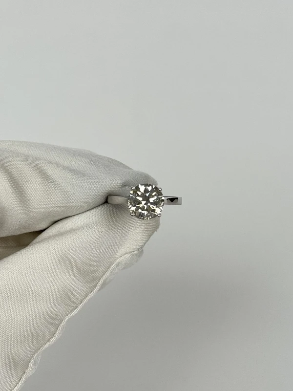 СЕРЬГИ NO NAME ROUND DIAMOND 3.02 CT M/SI1 RING (GIA) NN3.02CT M/SI1 (GIA) 2