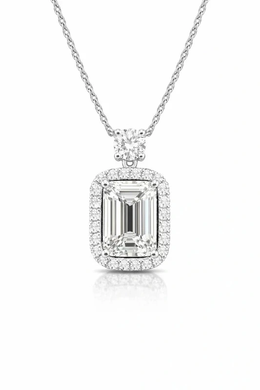 No name EMERALD DIAMOND 2.02 CT J/VVS2 PENDANT (GIA) nn2.02 J/VVS2 1