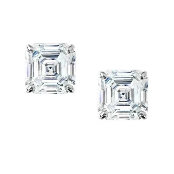 ASHER DIAMOND 2.02 - 2.02 CT E/VS2 EARRINGS (GIA)