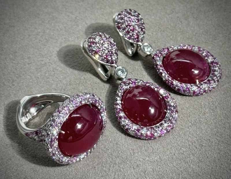 Ювелирные украшения КОМПЛЕКТ RUBY & SAPPHIRE DIAMOND SET Ruby & Sapphire Diamond 5