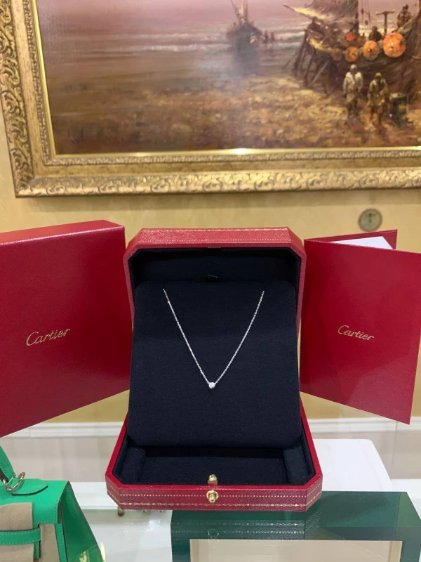 Cartier D'AMOUR NECKLACE XS, WHITE GOLD B7224515 4