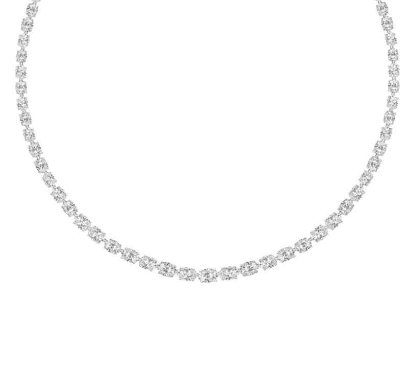 OVAL DIAMOND 22.20 CT D-F/VVS-VS NECKLACE (GIA)