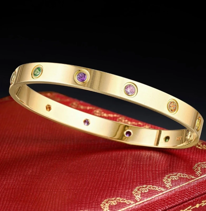 Cartier LIMITED EDITION LOVE BRACELET, SAPPHIRES (SIZE 18) B6093318 2