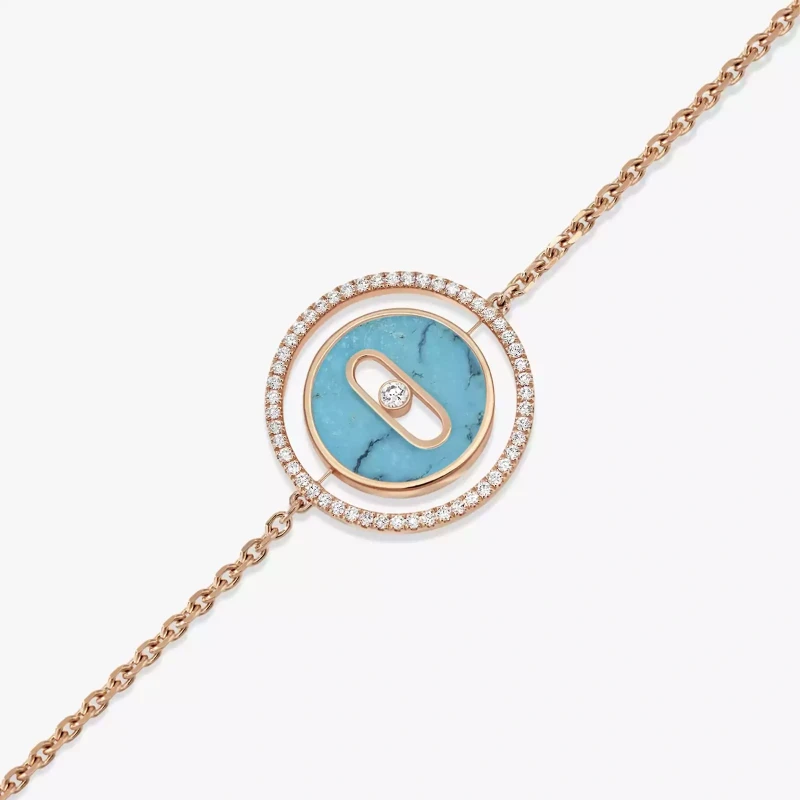 Messika Lucky Move PM Turquoise Bracelet Diamant Or Rose 11652-PG 2