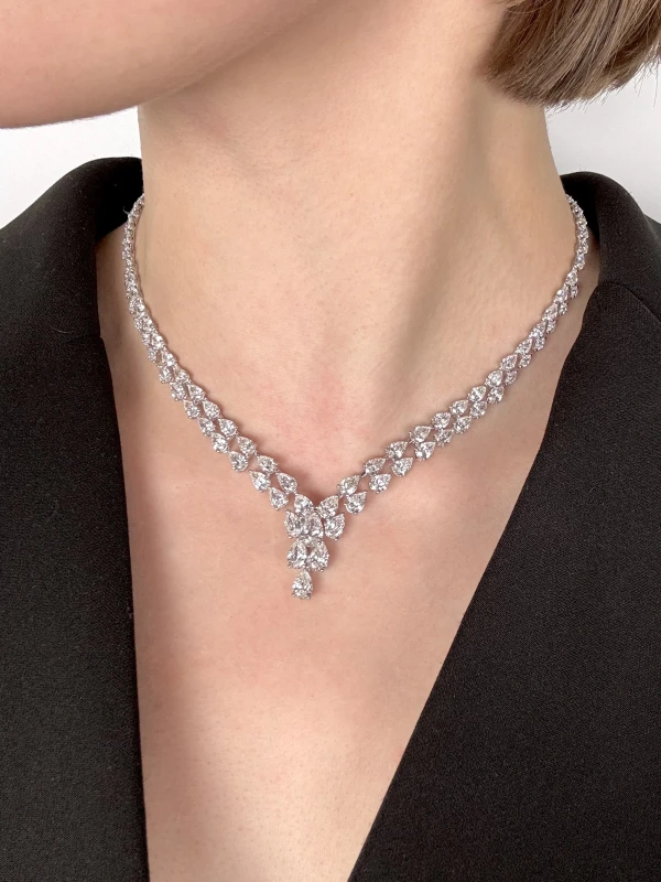 Earrings without a brand DIAMOND 27.03 CT E-H/VVS1-VS2  NECKLACE NN27.03 2