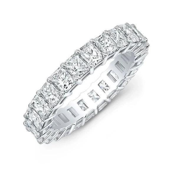 ETERNITY RADIANT DIAMOND RING 5.62 CT E-F-G/VVS-VS (GIA)