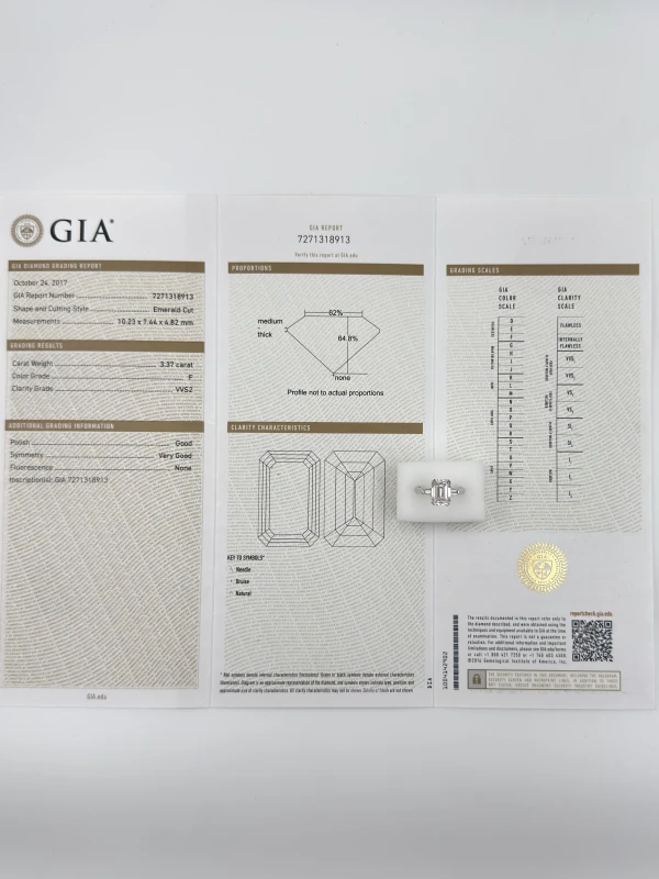 Crivelli DIAMOND RING 3.37 CT F/VVS2 cr151124 5