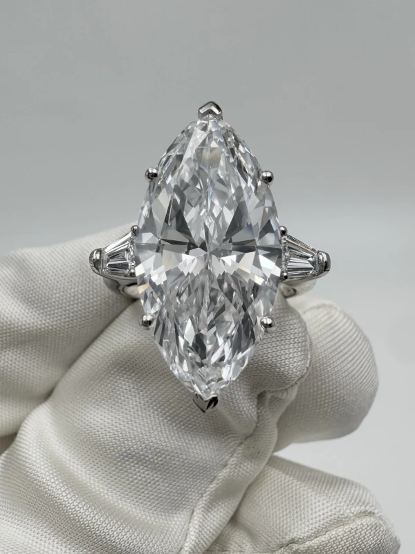 No name MARQUISE DIAMOND 9.06 CT D/VS1 RING (GIA) 109-NN9.06 2