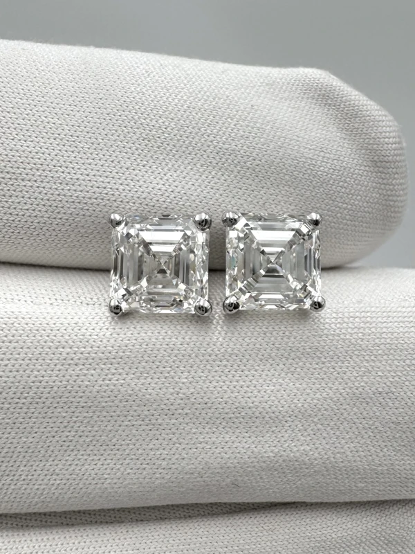No name ASHER DIAMOND 2.01 - 2.00 CT G/VS2 EARRINGS (GIA) 7565-2.01-2.00 CT 4