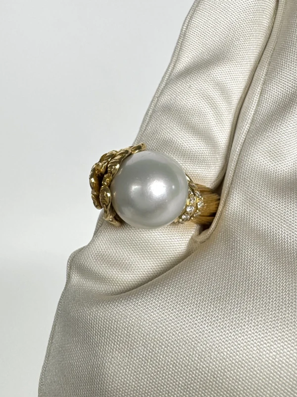 Carrera y Carrera GARDENIAS 12.5 MM PEARL RING (SIZE 52) DA11556 010519 4