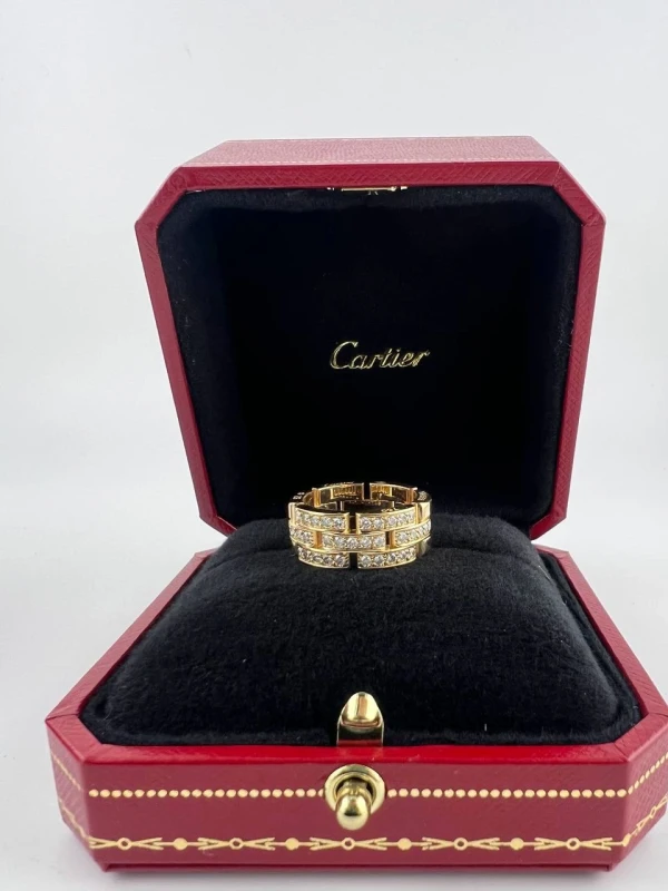 Cartier MAILLON PANTHÈRE 3 HALF DIAMOND-PAVED ROWS B4127100 3