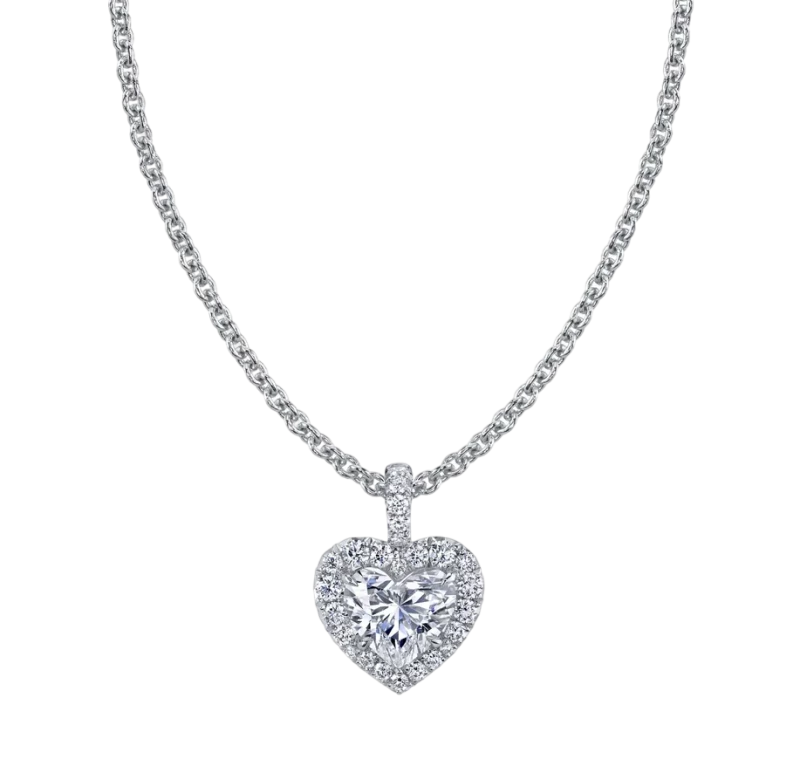 HEART DIAMOND 3.31 CT H/SI2 PENDANT (GIA)