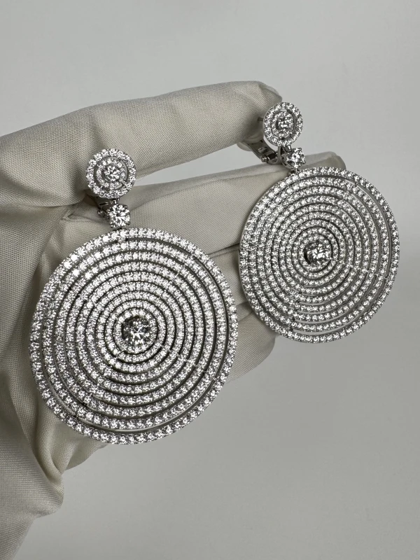 Graff HOOP DIAMOND 24.49 CT EARRINGS RGE24.49 4