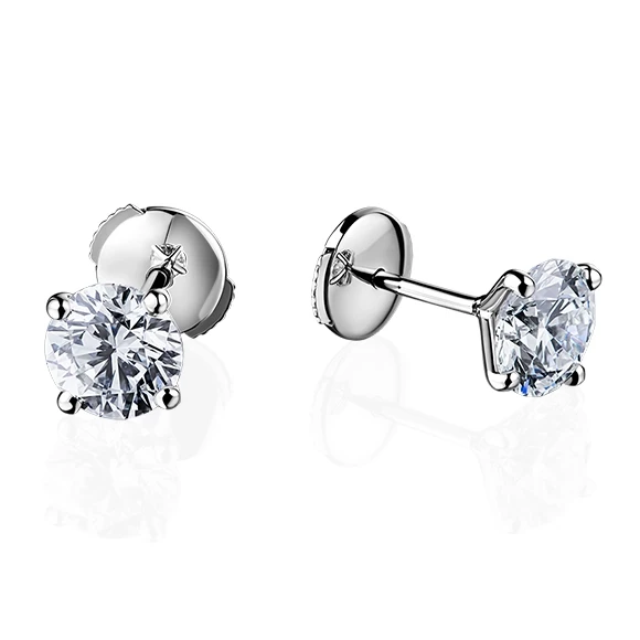 Earrings without a brand С БРИЛЛИАНТАМИ 0.79 CT Н/SI1 - 0.78 CT H/SI1 0.79 CT Н/SI1 - 0.78 CT H/SI1