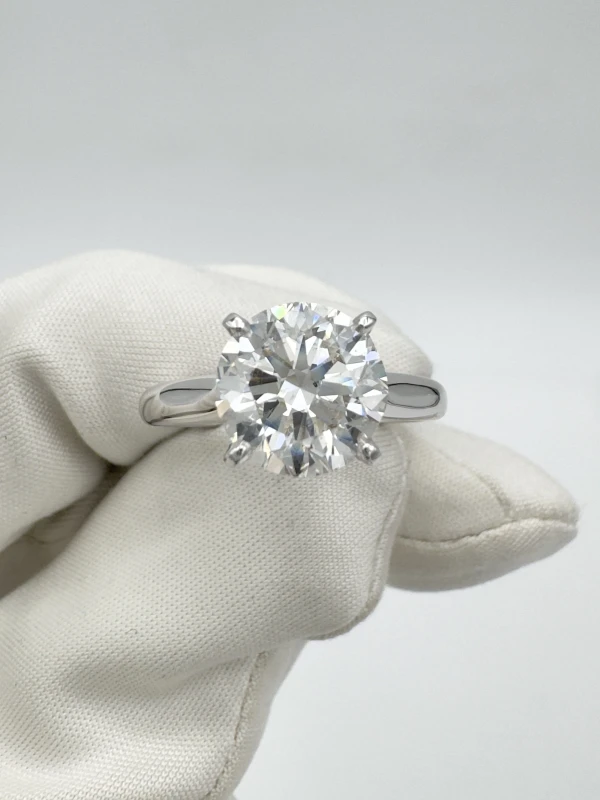 СЕРЬГИ NO NAME ROUND DIAMOND RING 3.01 CT G/SI2 (GIA) NNR3.01 CT G/SI2 (GIA) 2