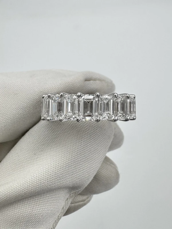 Graff ETERNITY EMERALD DIAMOND 9.05 CT F-G/VVS1-VS1 RING (GIA) GR9.05 2