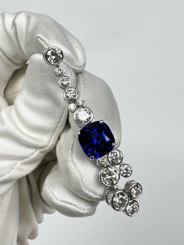 GRAFF SAPPHIRES 9.46 CT & DIAMOND EARRINGS GE9.46CT 5