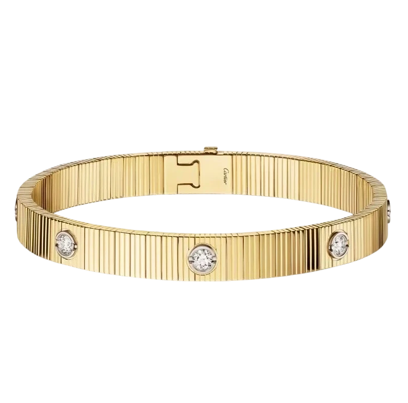 LOVE UNLIMITED BRACELET, FLEXIBLE, DIAMONDS (SIZE 17)
