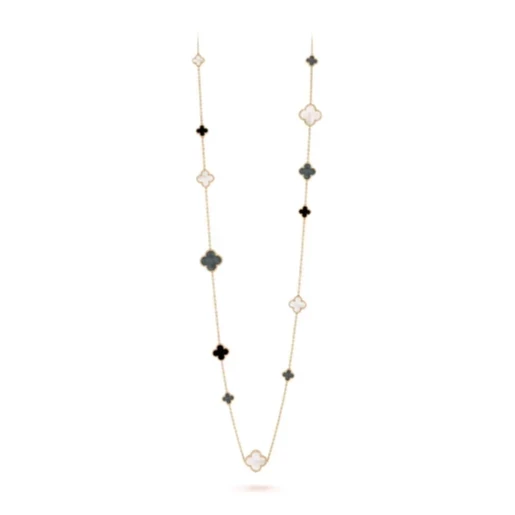 Van Cleef & Arpels. Magic Alhambra long necklace, 16 motifs VCARD79400 1