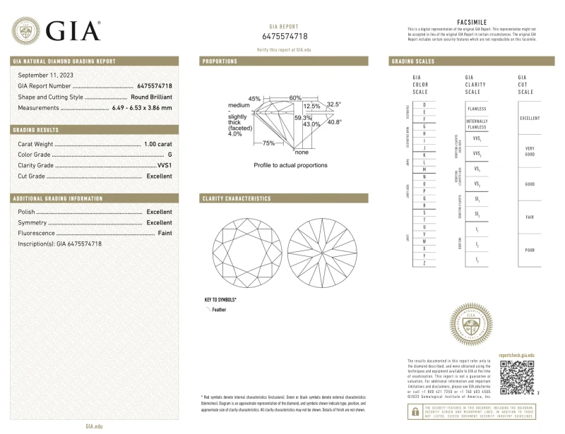 No name ROUND DIAMOND 1.00-1.00 CT G/VVS1 EARRINGS (GIA) EXEXEX nn 1.00-1.00 G/VVS1 3