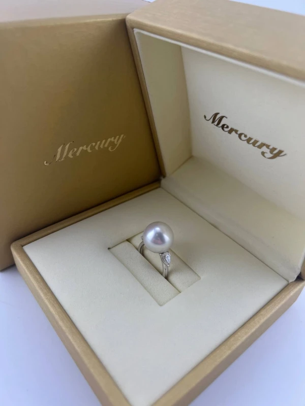 Mercury PEARL AND DIAMOND RING 0.63ct (SIZE 53) MR22999 4