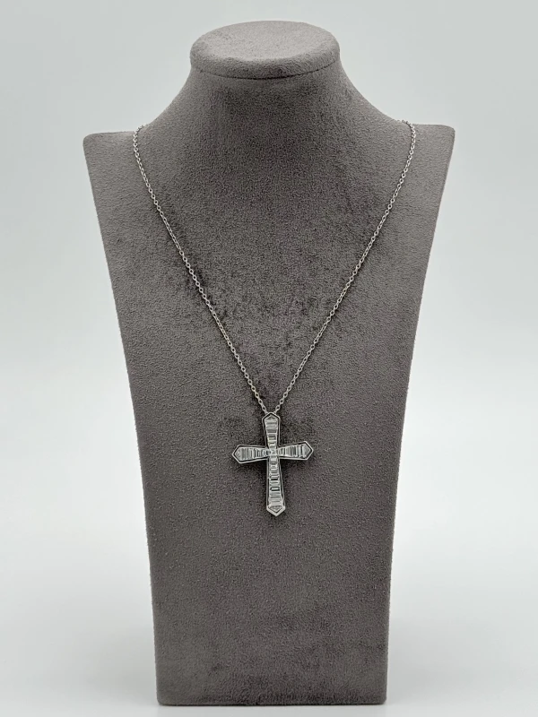 RalfDiamonds MIXCUT DIAMONDS 6.25 CT G-H/VS1-VS2 CROSS PENDANT RFD625 3