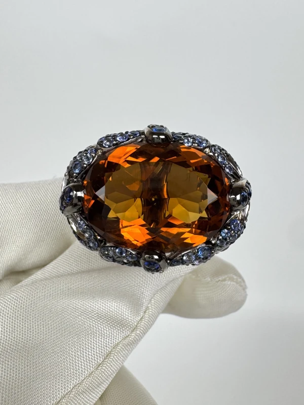 RalfDiamonds MULTI COLOR GEMSTONES COCTAIL RING RDmulticolor 2
