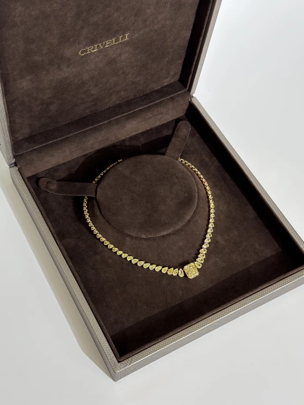 CRIVELLI FANCY YELLOW DIAMONDS 40.25 CT NECKLACE 171-3216 7