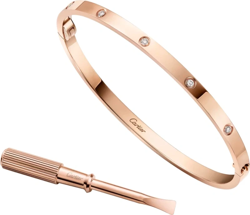 Cartier Bracelet LOVE, small model, 10 diamants (SIZE 18) B6079618 2