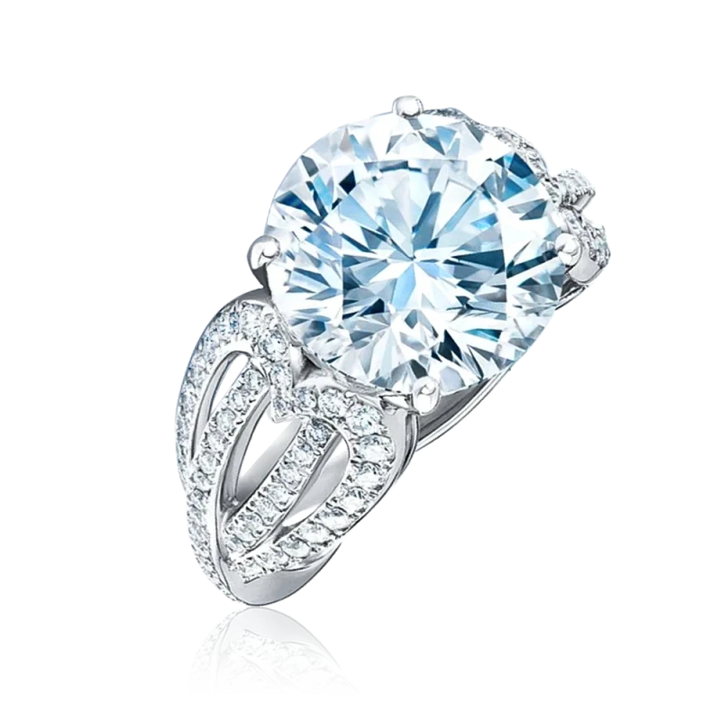 ROUND DIAMOND 3.02 CT F/VS2 RING (GIA)