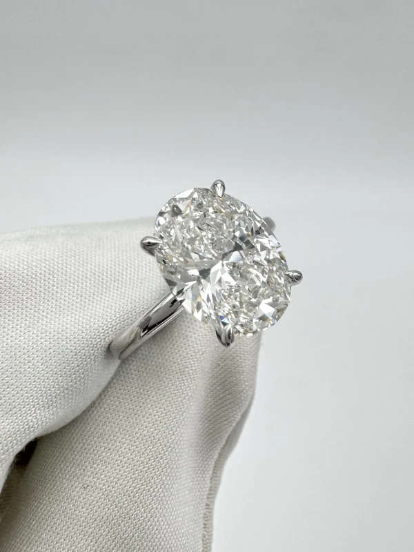 No name OVAL DIAMOND 4.00 CT H/VS1 RING (SIZE 52) GIA 120858 4.00H/VS1 3