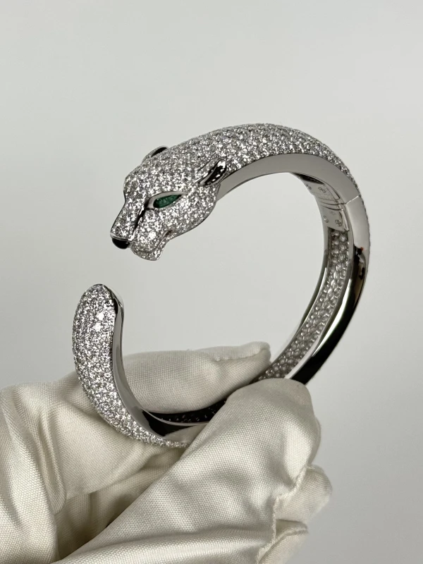 Cartier Panthère de Cartier Bracelet, Full Pave (SIZE 17) HP600338 2