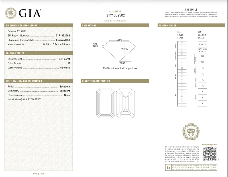 СЕРЬГИ NO NAME Кольцо с бриллиантом 10.01 D/FLAWLESS 10.01 D/FL 3