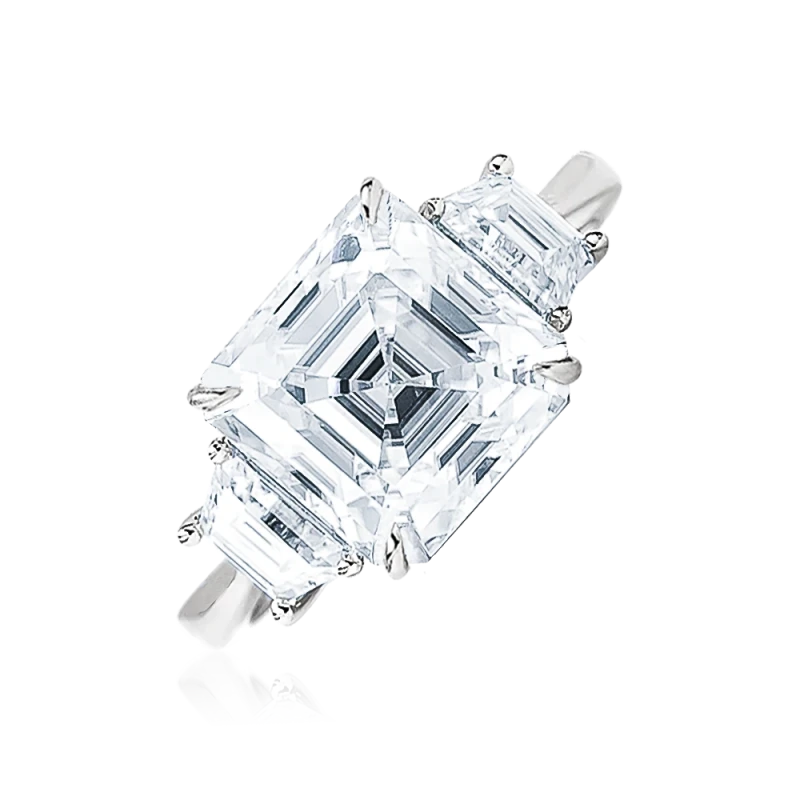 EMERALD DIAMOND 9.01 CT G/VS1 RING (GIA)