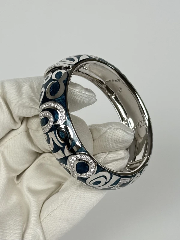 Frаnck Muller Blue Enamel Talisman Diamond Bracelet (SIZE 16.5) ET-BLD-03 3