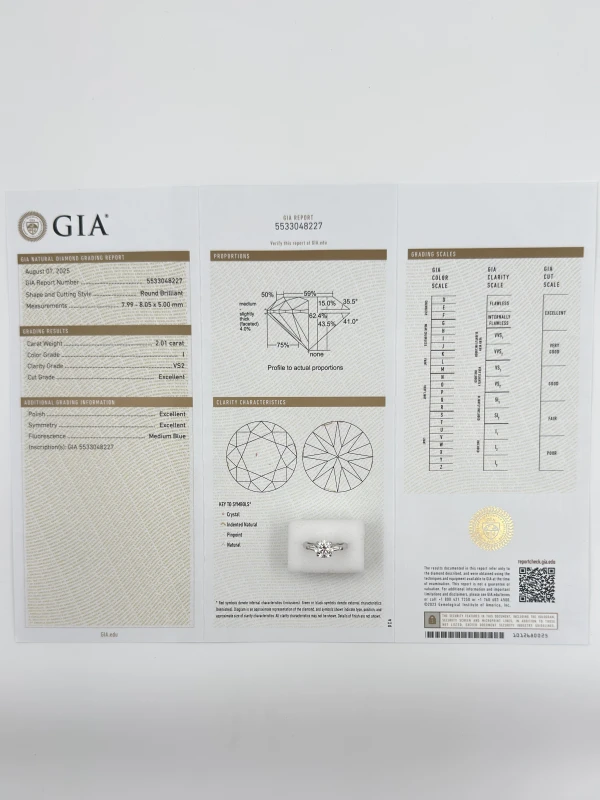 No name ROUND DIAMOND 2.01 CT I/VS2 RING (GIA) NN 2.01 CT I/VS2 (GIA) 4
