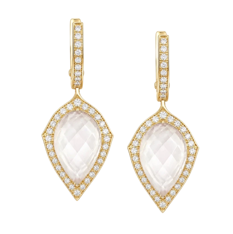 QUARTZ DIAMOND EARRINGS
