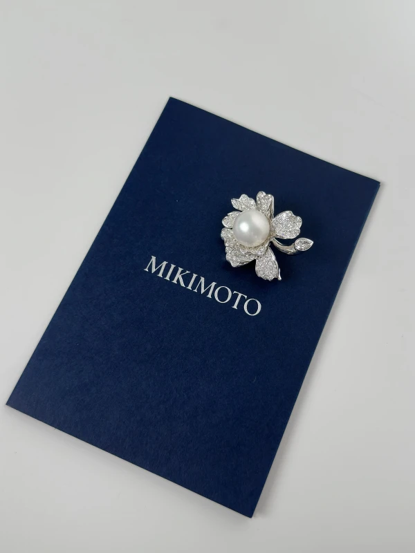 Mikimoto PEARL BROOCH 13 MM PBM19NDW 6