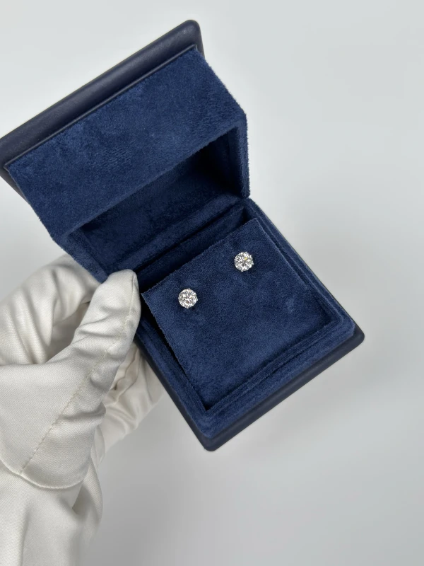 Earrings without a brand DIAMOND ROUND STUDS 1.50 - 1.50 CT G/VS1 (GIA) NN1.5-1.5CT 5