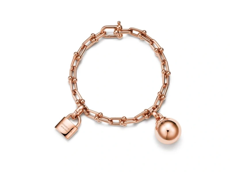 Small Single Wrap Bracelet in Rose Gold